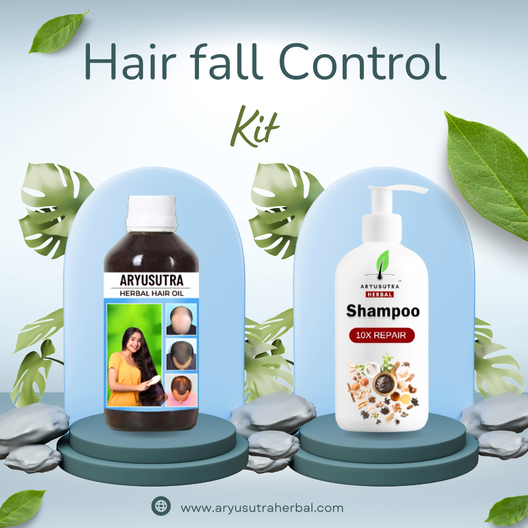 Hair loss Kit | Hair fall Control Kit | Aryusutra Health Hair loss Kit | Hair fall Control