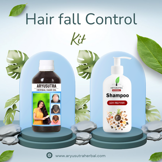 Hair loss Kit | Hair fall Control Kit | Aryusutra Health Hair loss Kit | Hair fall Control