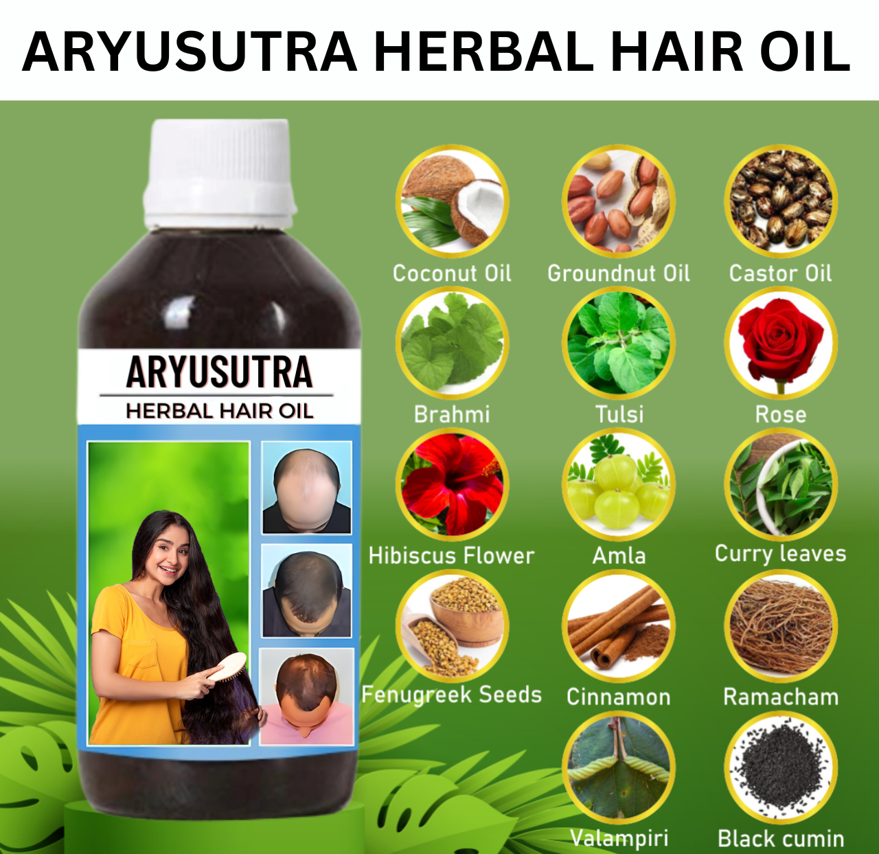 Aryusutra Herbal Hair Growth Oil ( Cash on Delivery )